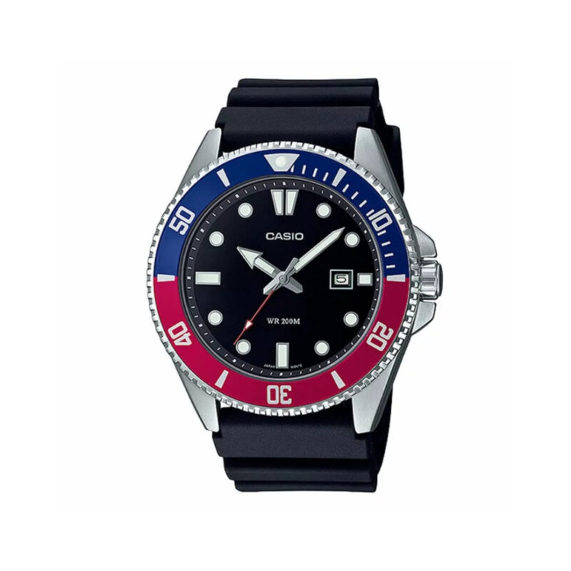 Casio MDV-107-1A3 – diver look, crni brojčanik, 20 ATM